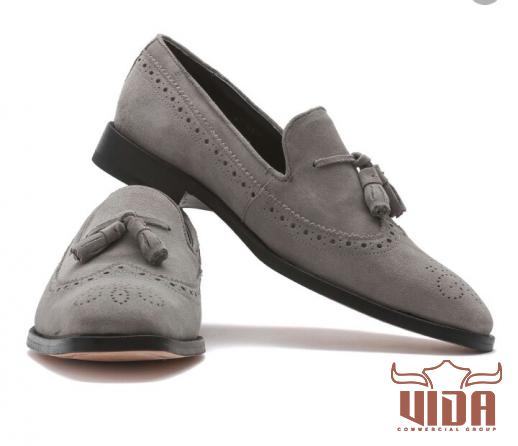 Grey Leather Shoes Wholesale Supplier