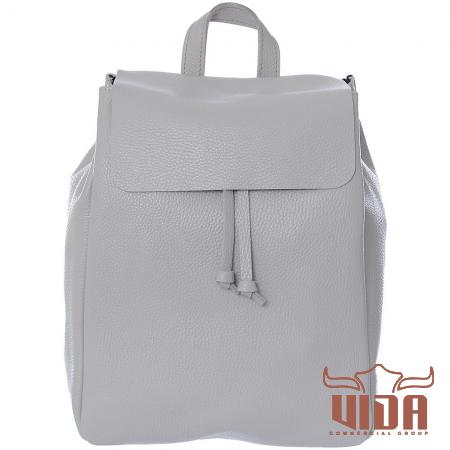 Gray Leather Backpack Sale