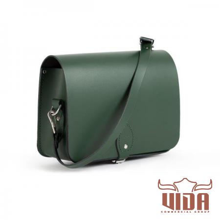 Comfortable and Luxurious Green Leather Bag at the Best Price