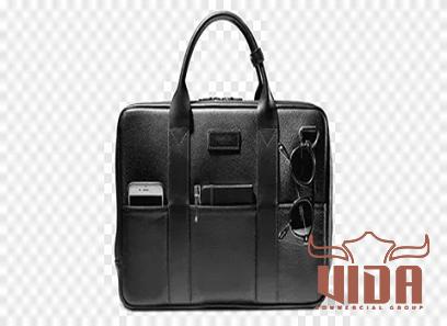 Purchase and today price of black leather bag