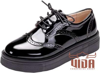 Buy black leather shoes mens + best price